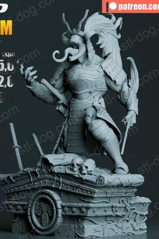 毒液武士(Samurai Venom) 3D打印图纸